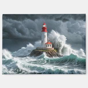 Aimant Lighthouse Ocean Storm Majestic Puissante vague