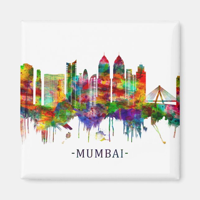 Aimant Ligne aérienne Mumbai India (Devant)