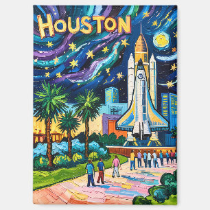 Aimant Ligne d'horizon de Houston Space Center Fusée Van