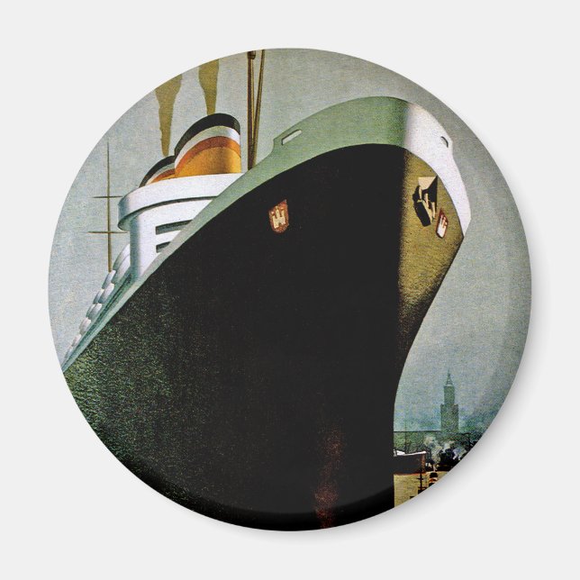 Aimant Ligne Hambourg-Amerika (Devant)