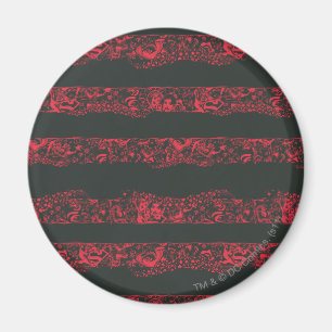 Aimant Ligne noire et rouge motif de Supergirl