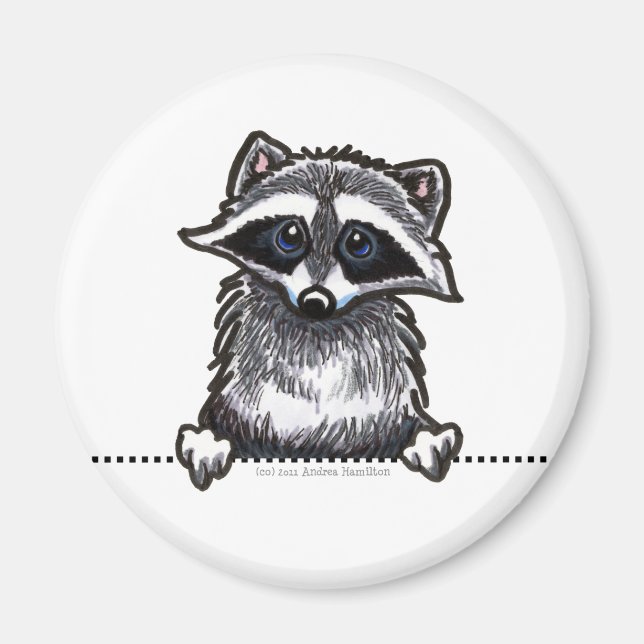 Aimant Ligne Raccoon (Devant)