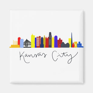 Aimant Ligne Skyline de Kansas City