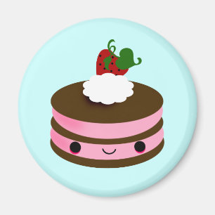 Aimant Ligne taboue rose de gâteau du Japon