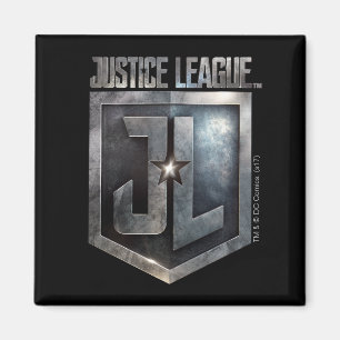 Aimant Ligue de Justice   Bouclier JL métallique