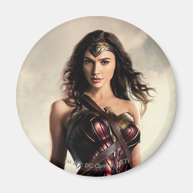 Aimant Ligue de Justice | Wonder Woman Sur Le Champ De Ba (Devant)