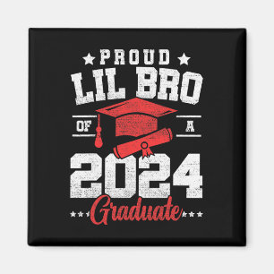 Aimant Lil Bro D'Un Cl De 2024 Diplômés De Troisième Cycl