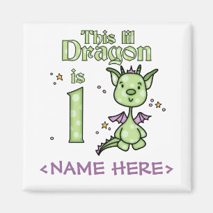 Aimant Lil Dragon premier anniversaire