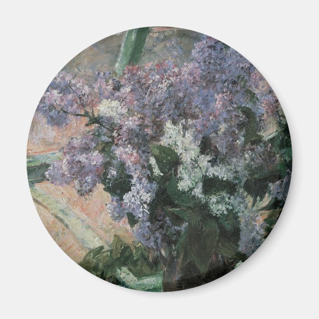 Aimant Lilacs dans une fenêtre par Mary Cassatt, Art Vint (Devant)