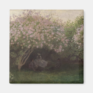 Aimant Lilas de Claude Monet  , temps gris, 1872