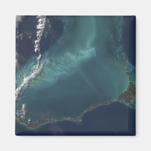 Aimant L'île longue et étroite d'Eleuthra aux Bahamas