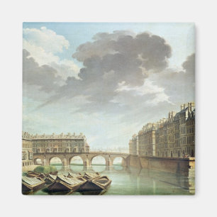 Aimant L'Ile St Louis et le Pont Marie en 1757