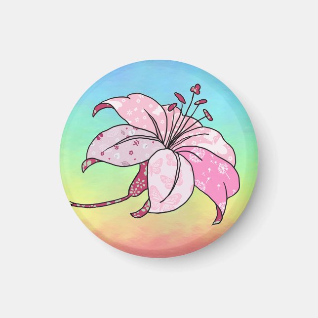 Aimant Lilie Rechteckiger (Devant)