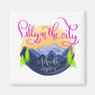 Aimant Lilly in the City - Ornement en céramique d'Ashevi