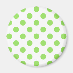Aimant Lime et pois blancs