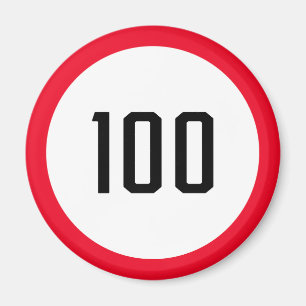 Aimant Limite de vitesse de 100 km/h   Signal routier   M