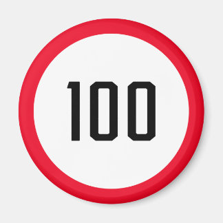 Aimant Limite de vitesse de 100 km/h | Signal routier | M