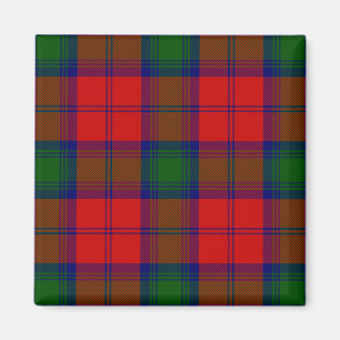 Aimant Lindsay tartan rouge vert plaid