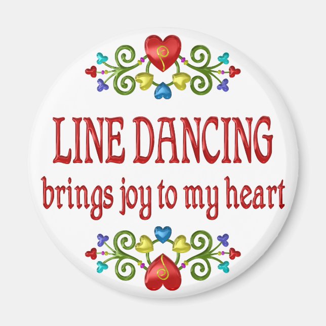 Aimant Line Dancing Joy (Devant)