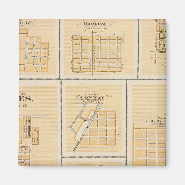 Aimant Lineville, Derby, Glidden, Ames, Conway (Devant)