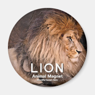 Aimant Lion マ sur グ