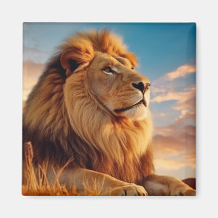 Aimant Lion Animal Nature sauvage majestueuse