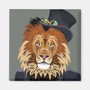 Aimant Lion chic