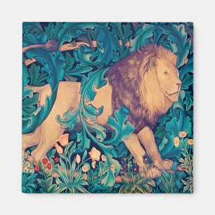 Aimant Lion dans la forêt, William Morris