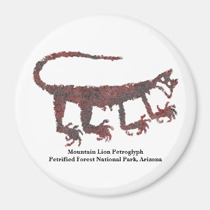 Aimant Lion de montagne Petroglyph
