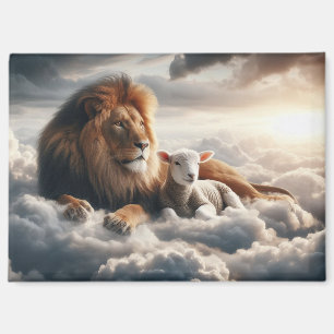 Aimant Lion et agneau