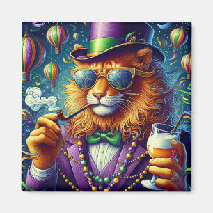 Aimant Lion/Louisiana Mardi Gras