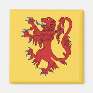 Aimant Lion Rampant Gules