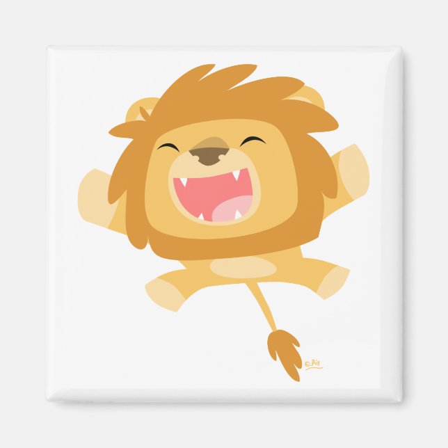 Aimant Lion rebondissant (Devant)