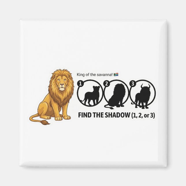 Aimant Lion Shadow Matching (Devant)