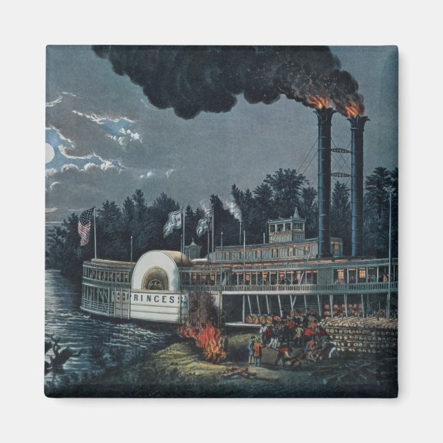 Aimant Lire sur le Mississippi (Devant)