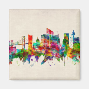 Aimant Lisbon Portugal Skyline