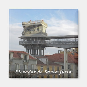 Aimant  Lisbonne. Ascenseur Père Noël Justa.