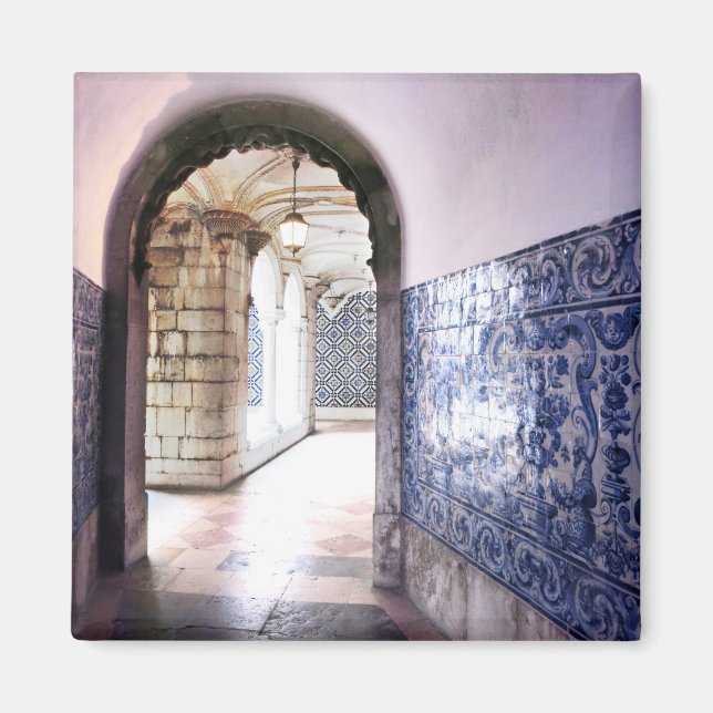 Aimant Lisbonne Azulejos & Arches Portugal Photo (Devant)