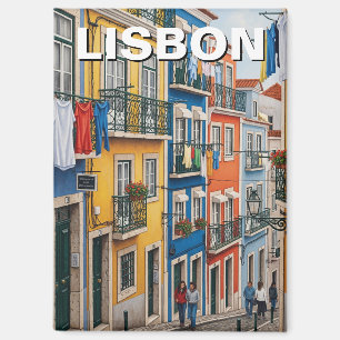Aimant Lisbonne Portugal Panthéon Alfama Aquarelle