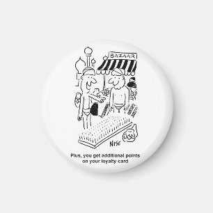 Aimant Lit de clous au dessin animé de bazar