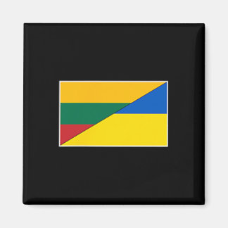 Aimant Lithuania Ukraine Flag Lithuanian Ukrainian Nation