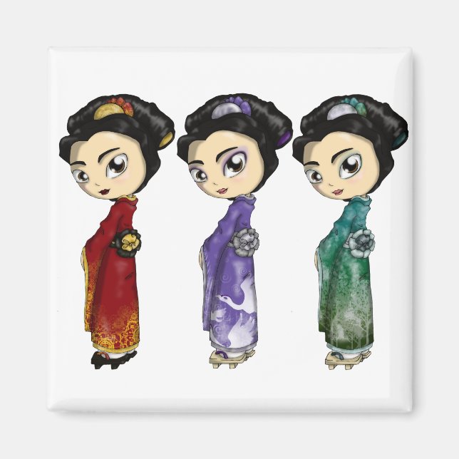 Aimant Little Geishas (Devant)