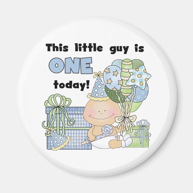 Aimant Little Guy est un t-shirt et des cadeaux (Devant)