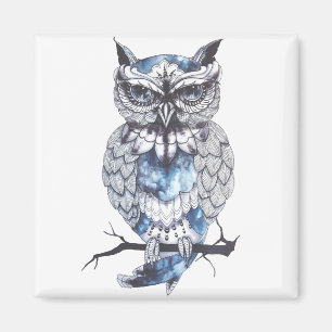 Aimant Little Owl Tattoo Flash Idea Cartoon Owl