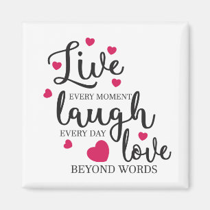 Aimant Live Laugh Love
