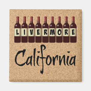 Aimant Livermore Californie Bouteilles de vin rouge Dégus