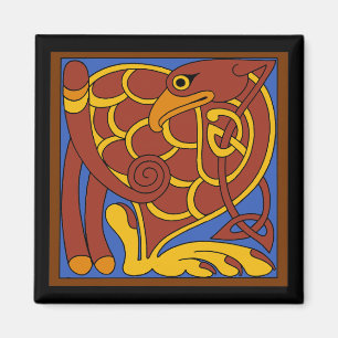 Aimant Livre De Kells Celtic Knot Oiseau Médiéval