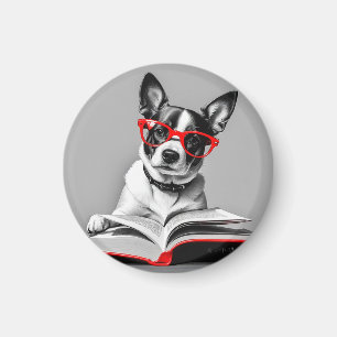 Aimant Livre de lecture de chien