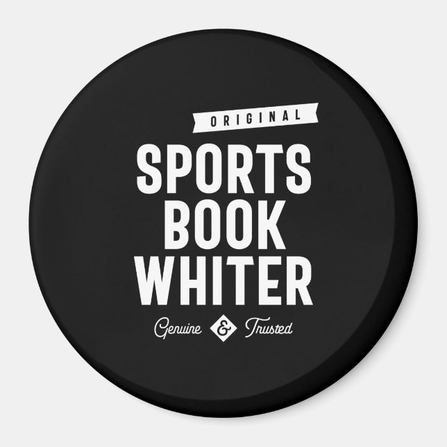 Aimant Livre de sport Whiter Job Title Don (Devant)