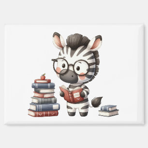Aimant Livres de lecture Zèbre.